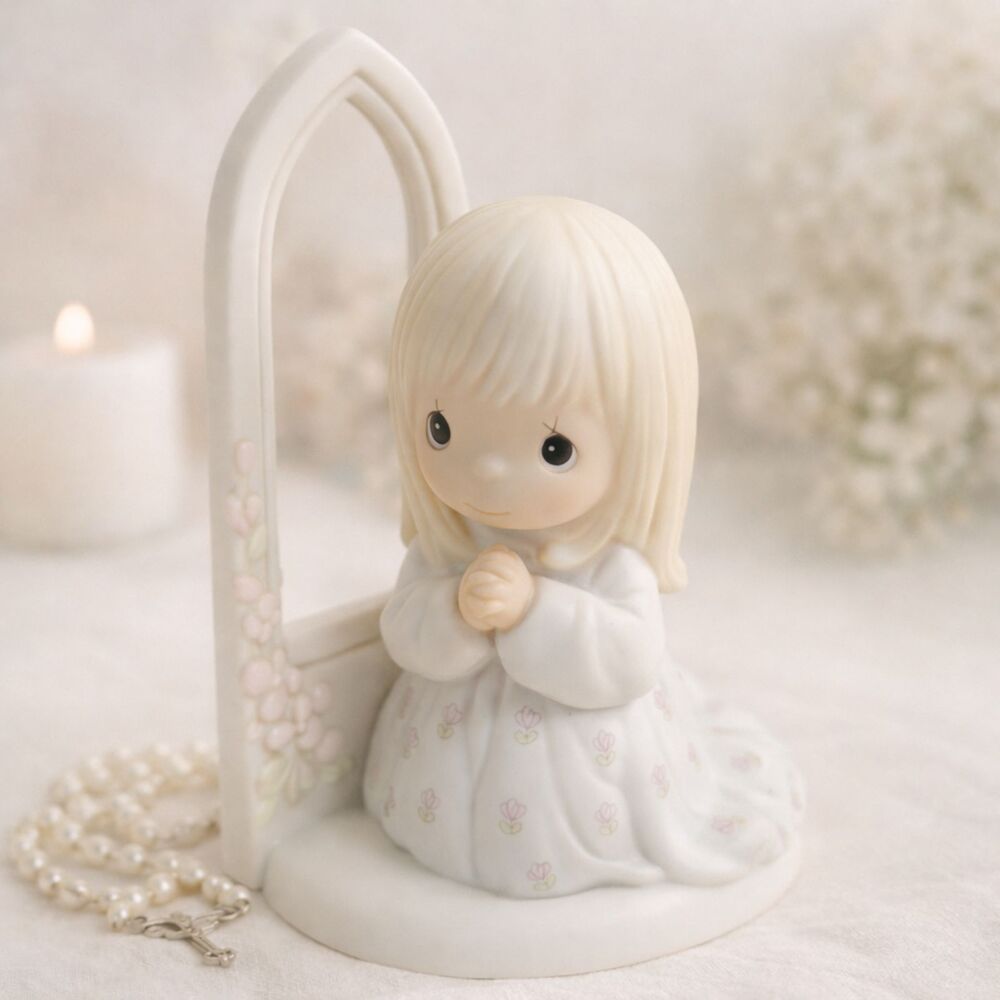 Precious Moments O Worship the Lord 1983 First Communion Figurine
